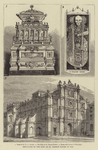 Exposition du corps de Saint François Xavier à Goa - Henry William Brewer